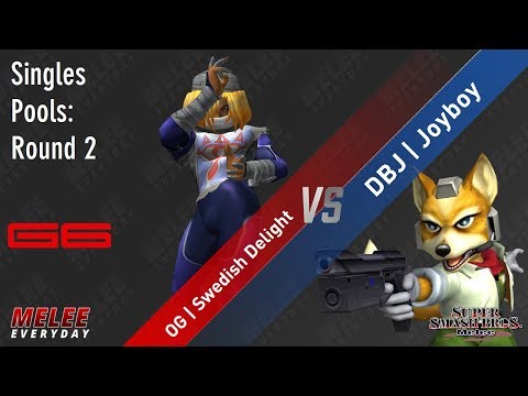 Genesis 6 - OG | Swedish Delight (Sheik) vs. DBJ | Joyboy (Fox) - SSBM - Singles Pools