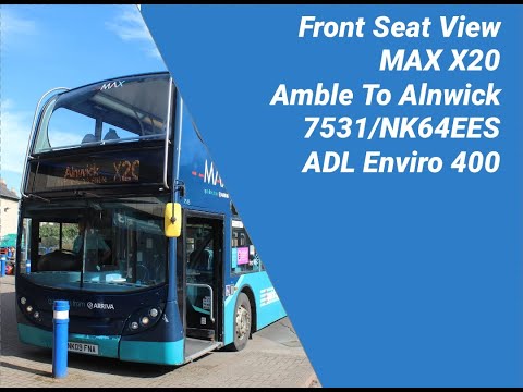 Front Seat View | Route X20: Amble to Alnwick - 7531/NK64EES