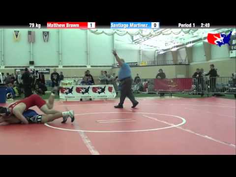Matthew Brown vs. Santiago Martinez at 2013 ASICS University Nationals - FS