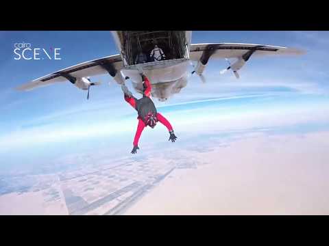 Skydiving Over the Pyramids of Giza