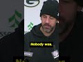 Aaron Rodgers seems happy Aaron Donald couldn't play? #shorts #packers
