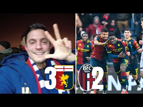 GENOA - BOLOGNA 3-2 RIMONTA CLAMOROSA!!!!! LIVE DALLO STADIO!!!