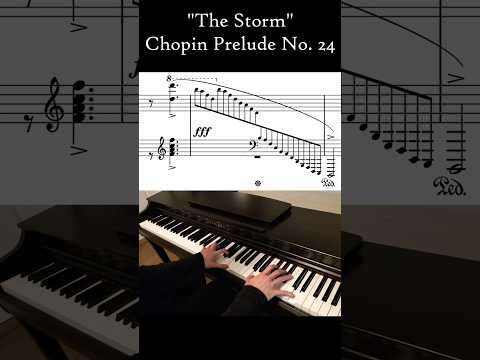 Chopin's most brutal piece? - "The Storm" - Prelude Op.28 No. 24  #chopin #piano #scales