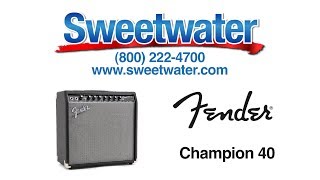 Video thumbnail for Fender Champion 40 Combo Amplifier Demo - Sweetwater Sound by Sweetwater