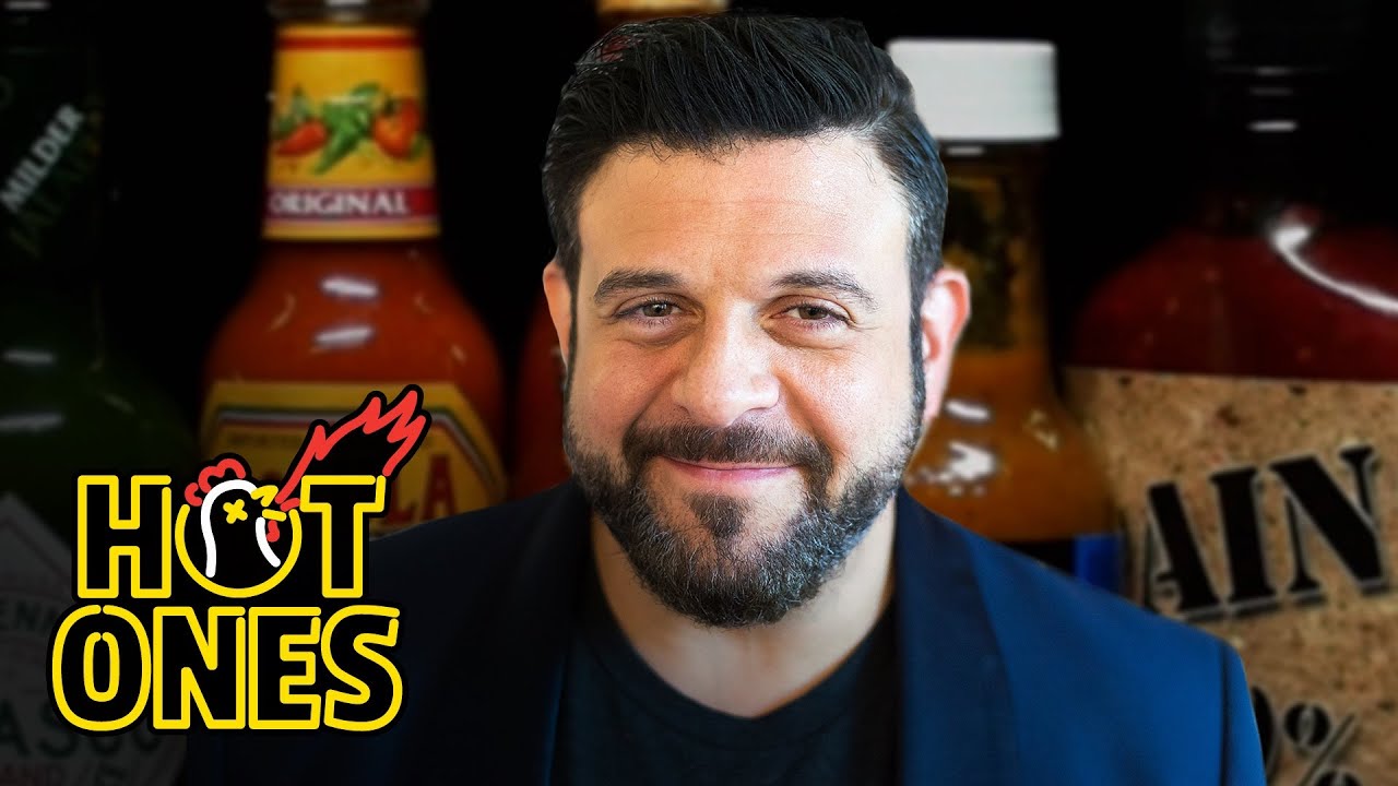 Adam Richman on Hot Ones