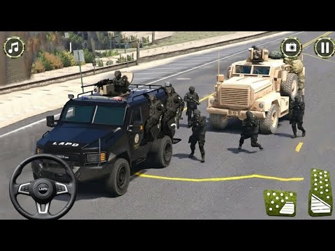 US Army Truck Simulator Vehicles - Drive Off-Road Army Mountain Truck - Android Gameplay 