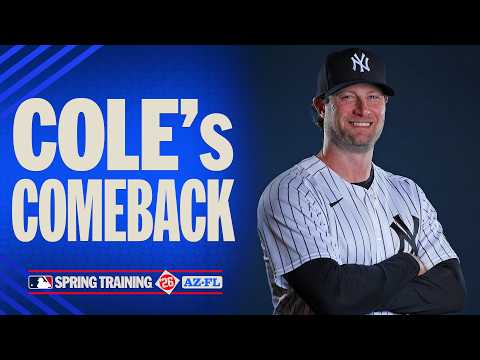 부상에서 복귀한 게릿 콜, 1회 투구 | MLB 스프링 트레이닝 하이라이트
