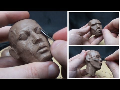 3d head modelling sculpture by stecca