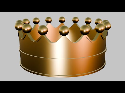 Blender Tutorial Day #55 - Making A Crown