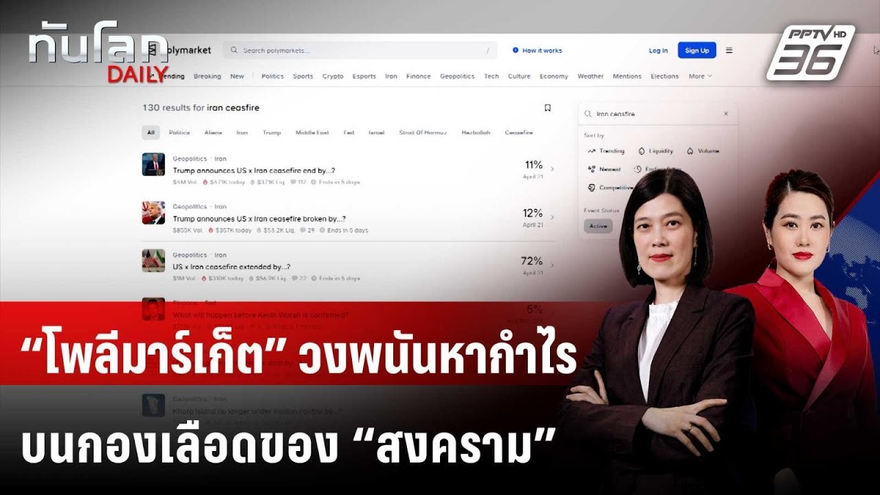 “โพลีมาร์เก็ต” วงพนันที่หากำไรบนกองเลือดของ “สงค