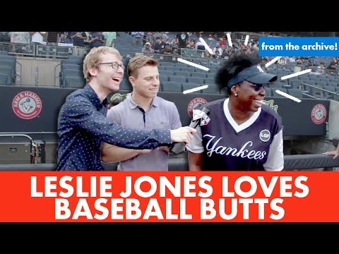 Leslie Jones thinks butts are the best part of baseball