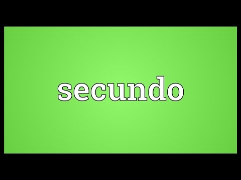Secundo Meaning Video