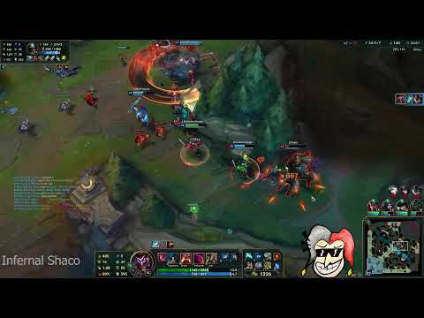 2 Shaco Pentas in 2 Minutes [Platinum Ranked] - Infernal Shaco