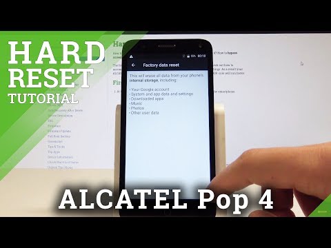 How to Master Reset ALCATEL Pop 4 - Hard Reset / Delete Data
