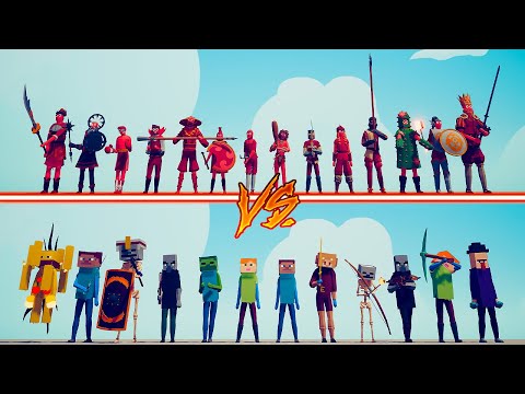 MELEE TEAM vs MINECRAFT TEAM - Totally Accurate Battle Simulator | TABS