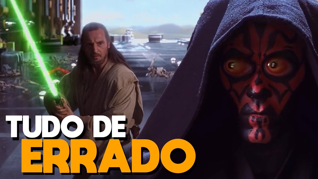 TUDO 𝗗𝗘 ERRADO com STAR WARS: EPISÓDIO I - A Ameaça Fantasma