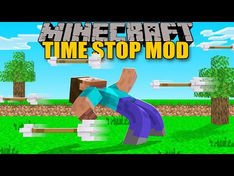 TIME STOP MOD - Stop time in minecraft - Minecraft mod 1.12.2 Review ENGLISH