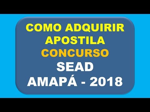 Baixar Apostila Concurso SEAD AMAPÁ - 2018