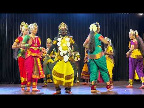 Navadurga dance by kids in Telugu Samskrithika Sangham - Dussera 2024 event