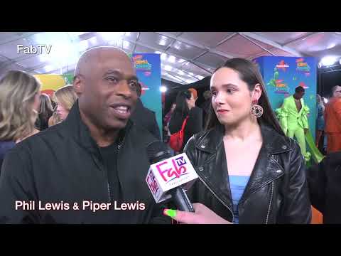 Phil Lewis & Daughter Piper Lewis at the 37th annual Nickelodeon Kids' Choice Awards
