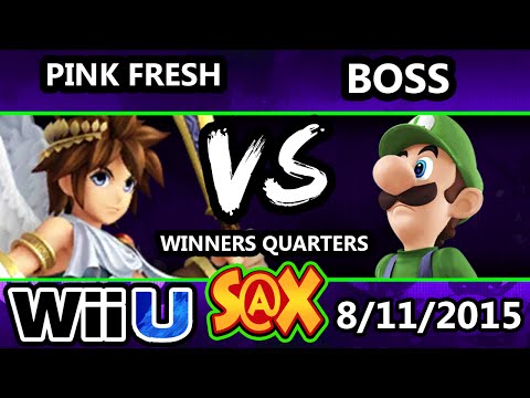 S@X 110 - Pink Fresh (Pit) Vs. WS | Boss (Luigi) Winners Quarters - Smash Wii U - Smash 4