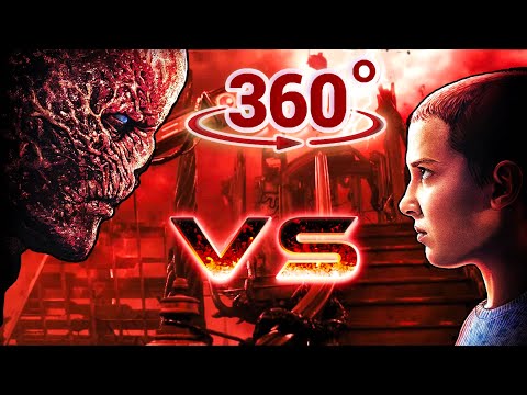 360 / VR Video - Vecna fights Eleven in his Mind Lair - Stranger Things Season 4 Fan made video