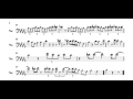 Curtis Fuller Trombone Solo Transcription "Blue Lawson"