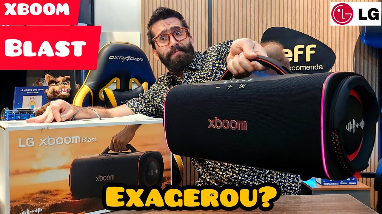 Miniatura da avaliação em vídeo de Caixa de Som LG Xboom Blast 220W 36h IP68