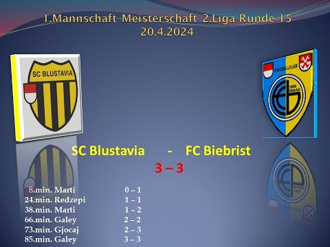 1.Mannschaft Meisterschaft 2.Liga SC Blustavia - FC Biberist