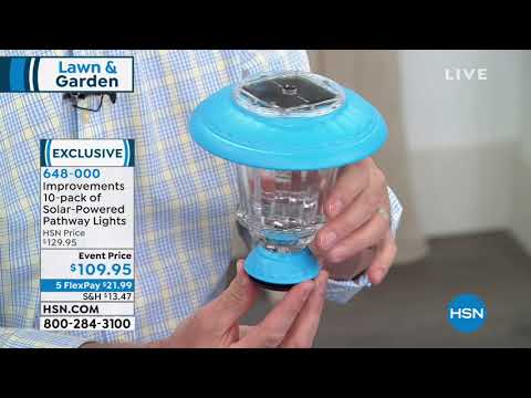 Improvements 10pack of SolarPowered Pathway Lights