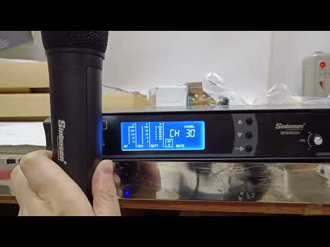 How to adjust your frequency?Look,Wireless microphone SKM9000 scan pairing.
