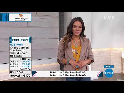 Chaco Canyon Southwest "Liquid Silver" 18" Necklace