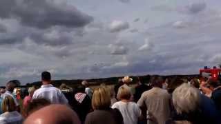 preview picture of video 'Two Lancasters final Flyby Little Gransden Airshow - 24th August 2014 - 14 of 15'