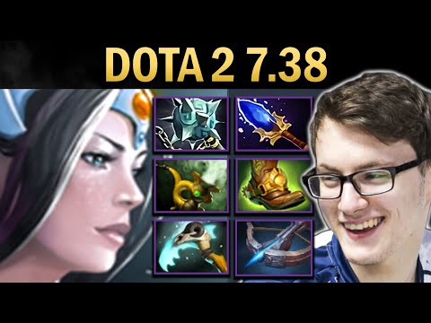 Mirana Gameplay Miracle with Gleipnir and Aghanims - Dota 2 7.38