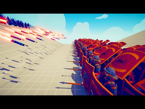 ROMANS TESTUDO vs ARCHERS | Totally Accurate Battle Simulator TABS