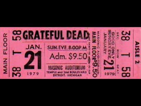 Grateful Dead - 1/21/79 - Masonic Temple - Detroit, MI - aud
