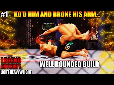 UFC 4 Career Mode PART 1 | MONSTER Well Rounded UFC Light Heavyweight | EA Sports UFC 4 Gameplay
