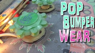 Playfield Paint Touchups On A 1974 Williams Pat Hand Pinball Machine - Heavy Pop Bumper Wear