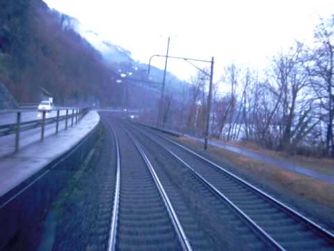 SBB Lokführerstandsfahrt Walenstadt - Mühlehorn.avi