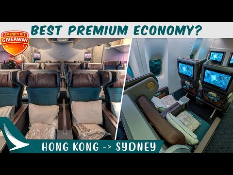 Cathay Pacific Premium Economy Review | Hong Kong to Sydney | Best Premium Economy Seat?
