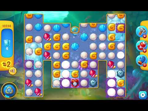 Fishdom Easy Level 10234 (with ingame lightning and bomb boosrers) @choraelmin