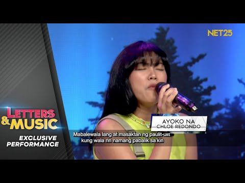 Ica Frias - Ayoko Na (NET25 Letters and Music Performance)
