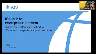 Public background session on ICS supervisory reporting and public disclosure requirements