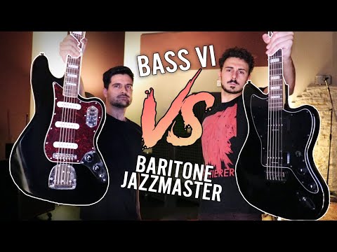 Squier Bass VI vs Squier Baritone Jazzmaster - Baritone Metal Battle