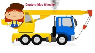 Um transformador- caminhão. Doutora McWheelie. Desenhos animados