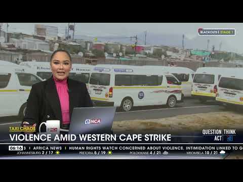 Update on Western Cape taxi strike