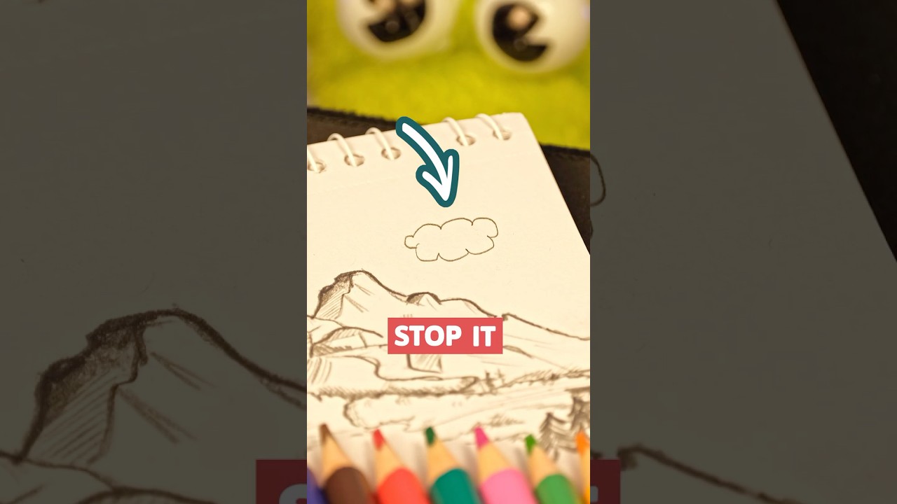 Stop Drawing Clouds Like This #drawingtutorial #drawing #tutorial #art #howtodraw #stepbystep