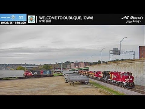 Dubuque Junction Live Railcam - Dubuque, IA #SteelHighway