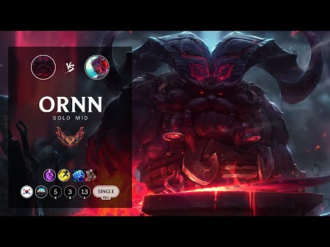 Ornn Mid vs Yone - KR Grandmaster Patch 12.6