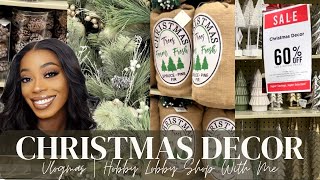 HOBBY LOBBY SHOP WITH ME | AFFORDABLE CHRISTMAS DECOR | VLOGMAS 2022